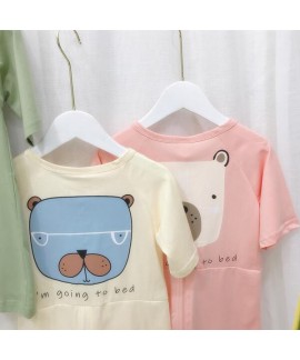 Onesies knitted Thin Children's Short Sleeve Home Wear