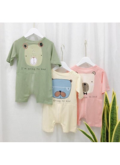 Onesies knitted Thin Children's Short Sleeve Home Wear