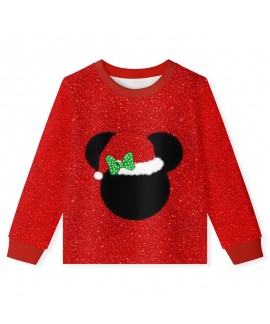 Christmas Pajamas Disney Kids Red Fall Winter Christmas Costumes