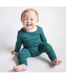 Spring Bamboo Fiber Baby Trousers Suits Girls Boys Underwear Bottoming Pajamas