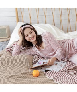 Long sleeved velvet sexy nightgown three piece Pajama sets