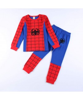 Kids cotton pajamas boys home long-sleeved autumn ...