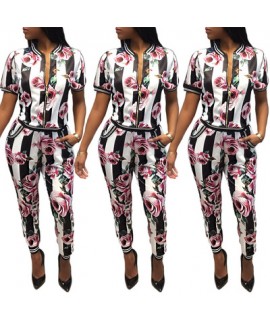 New knitted print leisure nightwear for spring comfy lounge pajamas sets