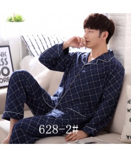 long sleeves Cotton men's pyjamas loose fitting comfy pajama sets