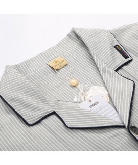 cotton long sleeved Pajama sets men's spring autumn comfortable