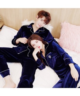 Winter New Golden Velvet pajamas for Men and Women