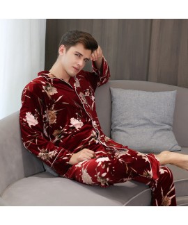 long-sleeved Lovers' loose pajama sets in autumn and winter