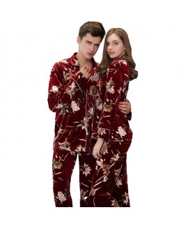 long-sleeved Lovers' loose pajama sets in autumn and winter