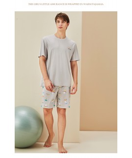 Loose Comfortable Summer Printed Short Sleeved Men...