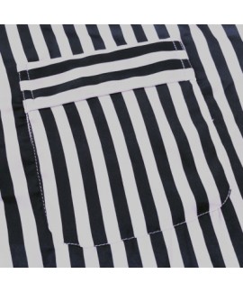 long sleeved Striped ice silk Pajamas set for men plus size lounge pajamas male