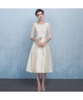 Medium length evening dress, fashion bridesmaid dress