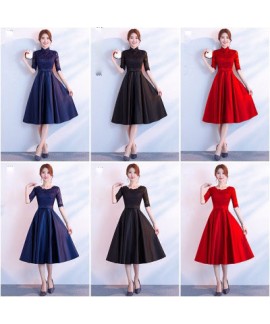 Medium length evening dress, fashion bridesmaid dress