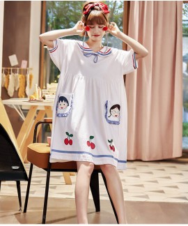 Chibi Maruko Summer Thin Nightdress Short-sleeved ...