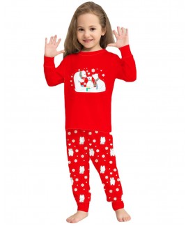 ebay Autumn Winter Red Snowman family christmas pajamas 2023 Wholesale and Retail