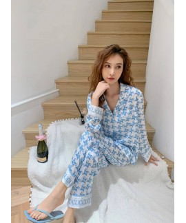 Women's long-sleeved cardigan bluey pajamas bird c...