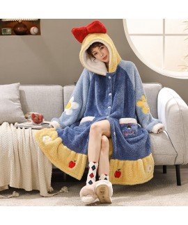 Disney Snow White pajamas female autumn winter cor...