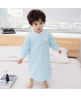 Baby Kid Clothes Cloud Print Sleepwear Thicken Autumn Winter Pajamas Wholesale and Retail