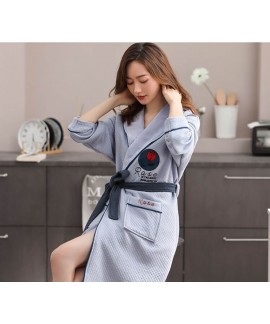 Air cotton pajamas rose print autumn winter thickness home service Wholesale and Retail