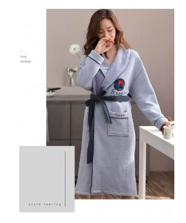 Air cotton pajamas rose print autumn winter thickness home service Wholesale and Retail