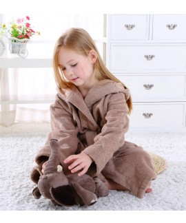 Children's cotton unicorn nightgrown towel autumn winter girls hooded swimming bathrobe Wholesale and Retail