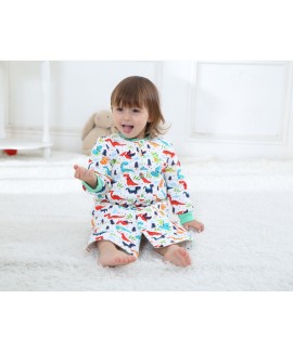 Long Children's Dinosaur Print Nightgown Thicken Cotton Boy PJs Wholesale and Retail