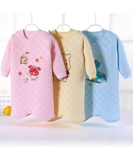 Winter Children's Cartoon Pajama Baby Thickened Ba...