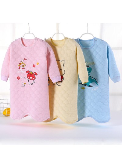 Winter Children's Cartoon Pajama Baby Thickened Bathrobe Wholesale and Retail