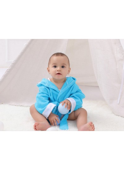 Cartoon baby kid bath towel pure cotton absorbent hooded bathrobe Wholesale and Retail