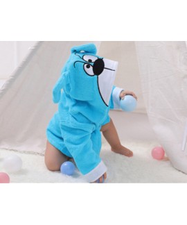Cartoon baby kid bath towel pure cotton absorbent hooded bathrobe Wholesale and Retail