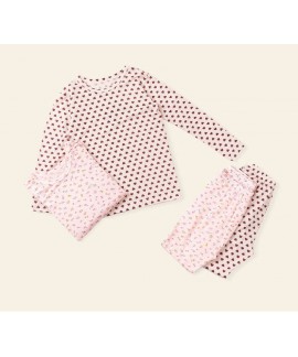 Roller rabbit children pajamas modal pink girls suit Wholesale and Retail