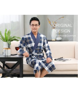 Mens 100% Cotton Knited Robes Plus Size Nightdress...