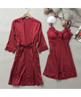 Bridal Silk Sexy Sling Ladies Nightdress Nightgown...