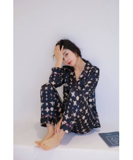 Long Sleeve Fashion Sleepwear Female for Spring an...