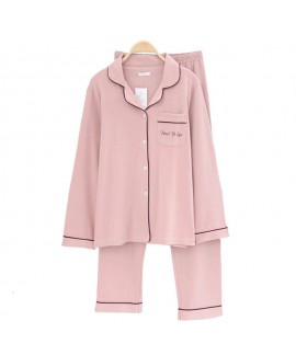 lapel couple comfy cotton pajama sets for winter cheap female pajamas mens set pjs