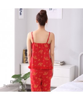 long sleeves new couples' cotton pajamas for spring comfy wedding sleepwear