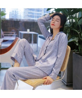 2019 Sexy Pyjamas Women's for spring Long Sleeve Slim Two Sets of Pajamas
