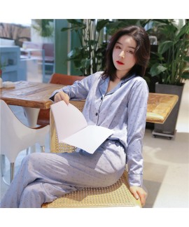 2019 Sexy Pyjamas Women's for spring Long Sleeve Slim Two Sets of Pajamas