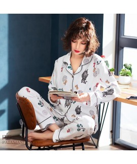 New cotton pajamas for pregnant women in spring th...