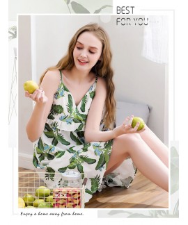 summer cotton pajamas sexy sling pyjamas cotton,lo...