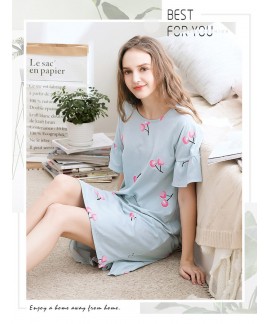 Comfortable women cotton pajamas for spring soft p...