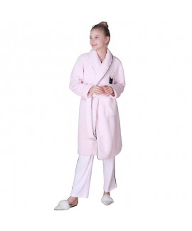 autumn and winter pink outdoor wear,Flannel pajamas for women