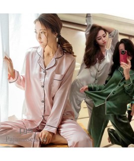 New Long Sleeve Lady's sleepwear sets for spring c...