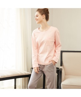 Long sleeved cotton set of pajamas for women comfy...