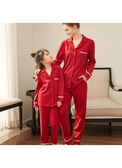 Parent-child pyjamas children's pajamas sets girl famlily pajamas for winter