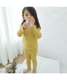 Cute flower printed girls cotton lounge pajamas comfy pj sets female