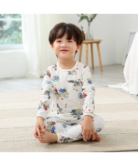 Children Comfy cotton pajama sets for spring cheap Simple atmosphere lounge pajamas sets