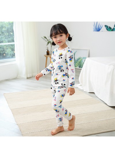 Children Comfy cotton pajama sets for spring cheap Simple atmosphere lounge pajamas sets