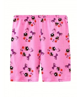 Kids Girls Elastic Waist Comfortable Pajamas 