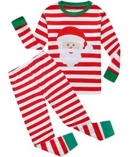 Santa Claus gift long sleeve suit for children