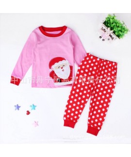 Santa Claus gift long sleeve suit for children